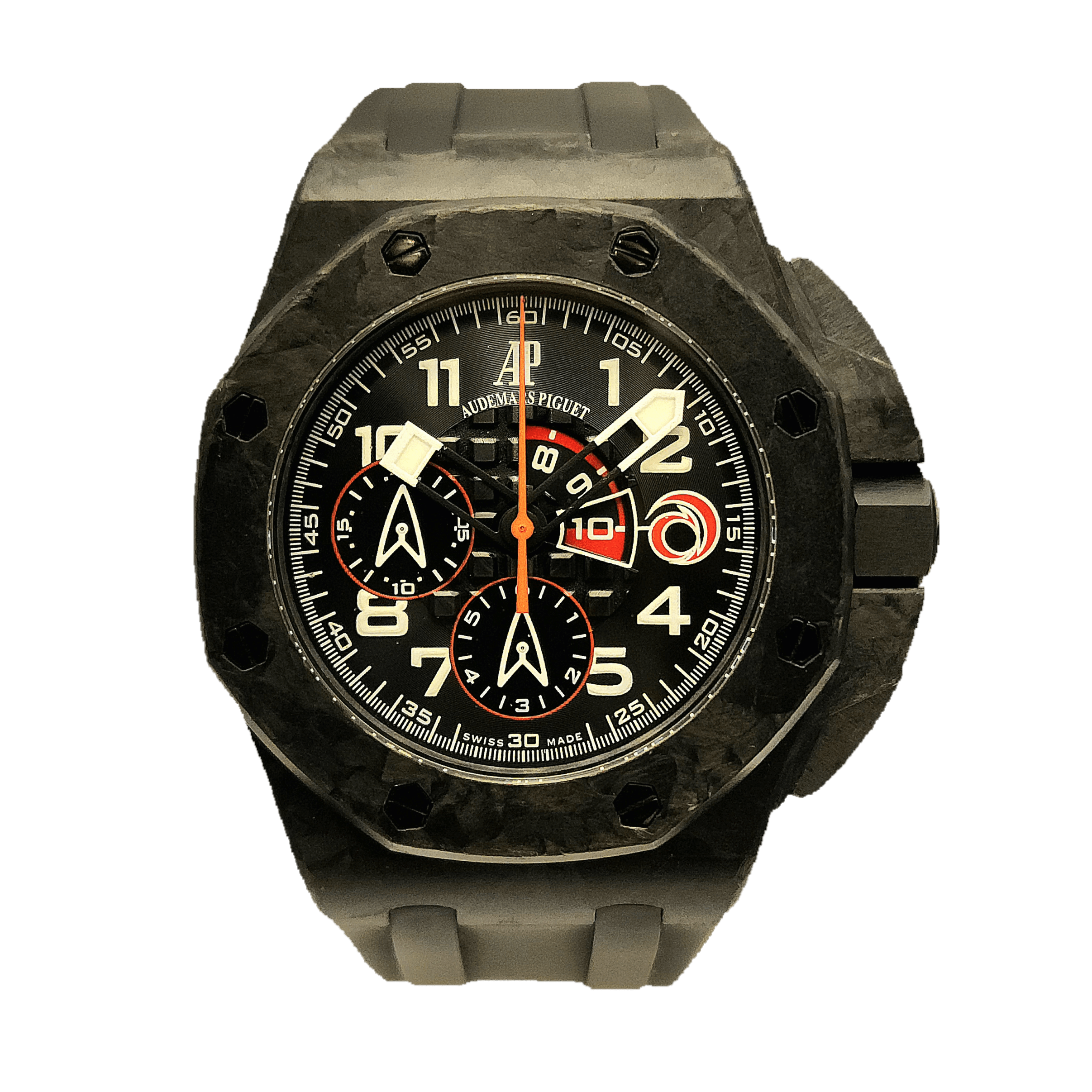 AudemarsPiguet_RoyalOakOffshore_TeamAlinghi_LimitedEditionof1300_26062FS.OO.A002CA.01_BlackDial_(44mm-ForgedCarbon)_Front