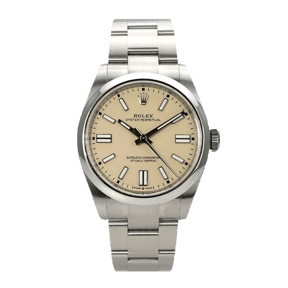 Rolex_OysterPerpetual41_134300-0007_BeigeDial_Front